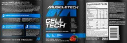 Label for Cell Tech Fruit Punch