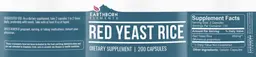Label for Red Yeast Rice