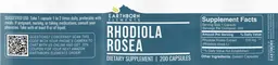 Label for Rhodiola Rosea