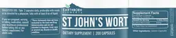 Label for St. John’s Wort