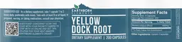 Label for Yellow Dock Root
