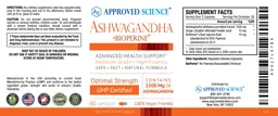 Label for Ashwagandha +BioPerine