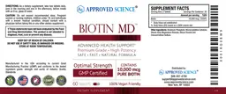Label for Biotin MD 10,000 mcg