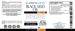Label for Black Seed Oil