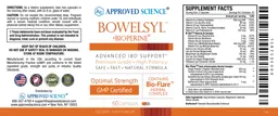 Label for Bowelsyl +BioPerine