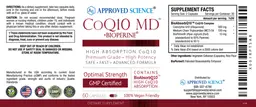 Label for CoQ10 MD +BioPerine