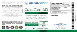 Label for Green Coffee MD