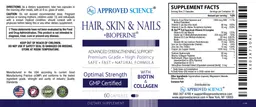 Label for Hair Skin Nails +BioPerine