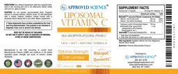 Label for Liposomal Vitamin C