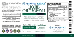 Label for Liquid Chlorophyll