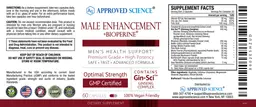 Label for Male Enhancement +BioPerine
