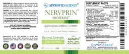 Label for Nervprin +BioPerine