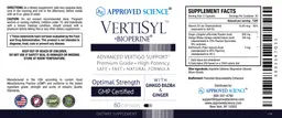 Label for Vertisyl +BioPerine