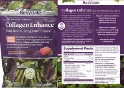 Label for Collagen Enhance Burgundy Berry