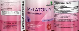 Label for Melatonin 10 mg Lozenges Cherry Flavor