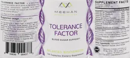 Label for Tolerance Factor