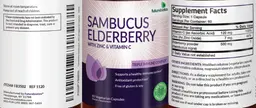 Label for Sambucus Elderberry