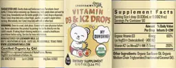 Label for Vitamin D3 & K2 Drops