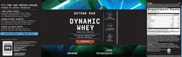 Label for Dynamic Whey Tiramisu