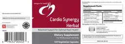 Label for Cardio Synergy Herbal