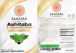 Label for Ashitaba 20:1 Concentrated Extract