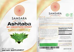 Label for Ashitaba 20:1 Concentrated Extract