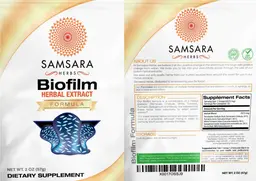Label for Biofilm Herbal Extract