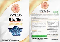Label for Biofilm Herbal Extract