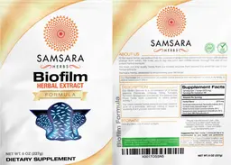 Label for Biofilm Herbal Extract