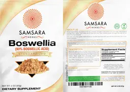 Label for Boswellia (90% Boswellic Acid)