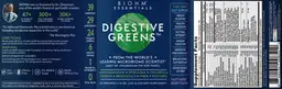 Label for Digestive Greens Tasty Mixed Berry Flavor