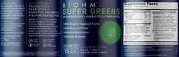Label for Super Greens Mixed Berry Flavor