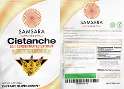 Label for Cistanche 20:1 Concentrated Extract