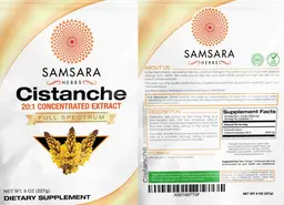 Label for Cistanche 20:1 Concentrated Extract
