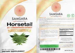 Label for Horsetail 20:1 Concentrated Extract