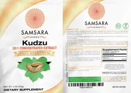 Label for Kudzu 20:1 Concentrated Extract