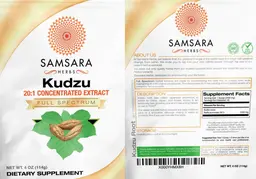 Label for Kudzu 20:1 Concentrated Extract