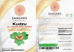 Label for Kudzu 20:1 Concentrated Extract