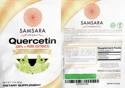 Label for Quercetin (98% + Pure Extract)