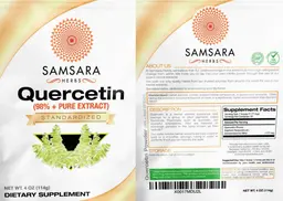 Label for Quercetin (98% + Pure Extract)