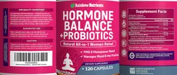 Label for Hormone Balance + Probiotics