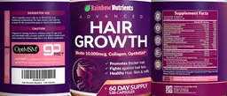 Label for Advanced Hair Growth