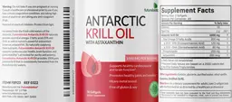 Label for Antarctic Krill Oil 1000 mg with Astaxanthin