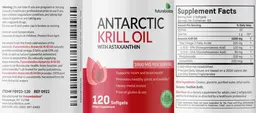 Label for Antarctic Krill Oil 1000 mg with Astaxanthin