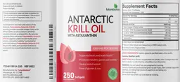 Label for Antarctic Krill Oil 1000 mg with Astaxanthin