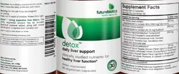Label for Detox Daily Liver Support