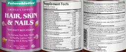 Label for Hair, Skin & Nails