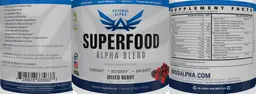 Label for Superfood Alpha Blend Mixed Berry