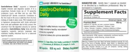 Label for GastroDefense Daily 658 mg