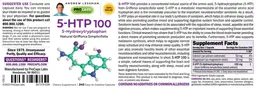 Label for 5-HTP 100 mg
